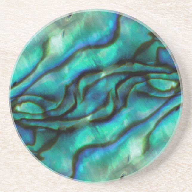 USA, Colorado, Lafayette. Muschel Abalone Untersetzer (Vorne)