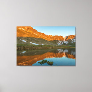 USA, Colorado, Mt. Evans. Gipfelsee-Reflektion Leinwanddruck