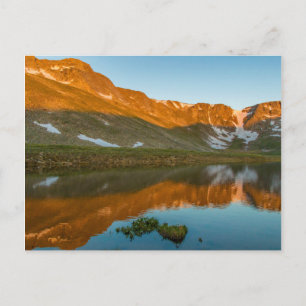 USA, Colorado, Mt. Evans. Summit Lake Reflection Postkarte