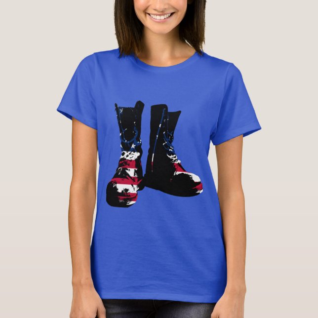 USA Combat Boots T-Shirt (Vorderseite)