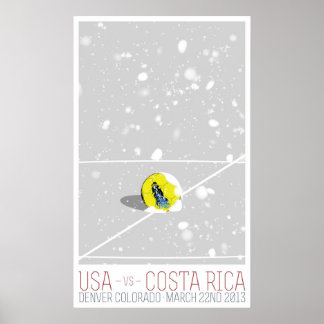 USA / Costa Rica Poster
