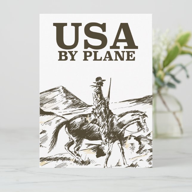 USA Cowboy Travel Poster (Stehend Vorderseite)