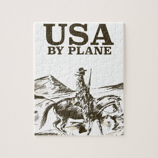 USA Cowboy Travel Poster (Vertikal)