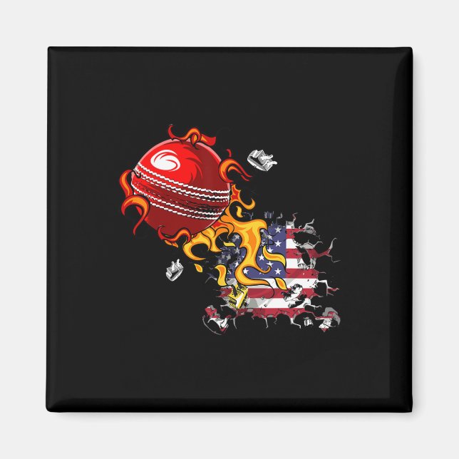 Usa Cricket  Magnet (Vorne)