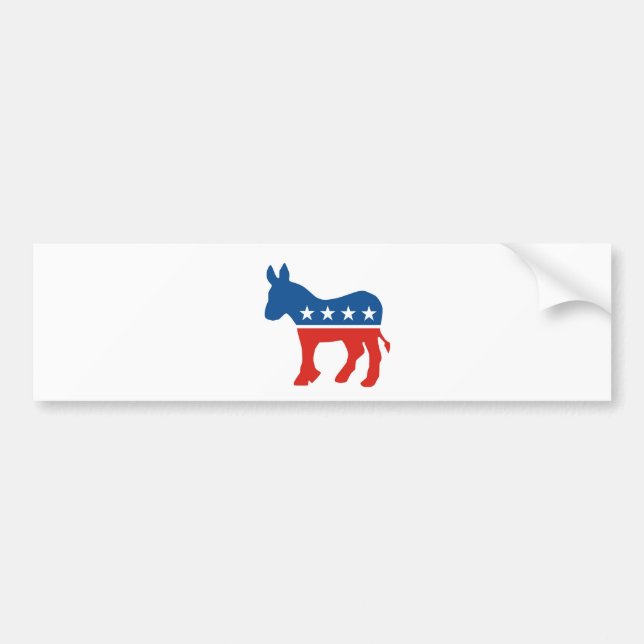 USA Demokratisches Party Esel usa Autoaufkleber (Vorne)