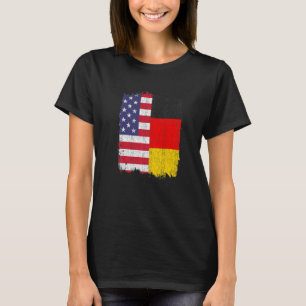 USA Deutschland Flag Amerikanisch Deutsch T-Shirt