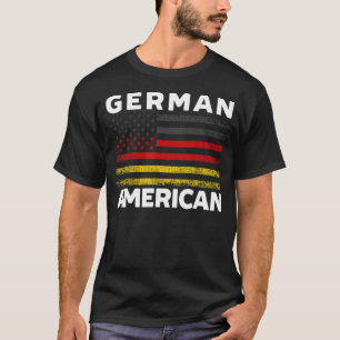 USA Deutschland Flag Deutscher Amerikaner Von Steu T-Shirt