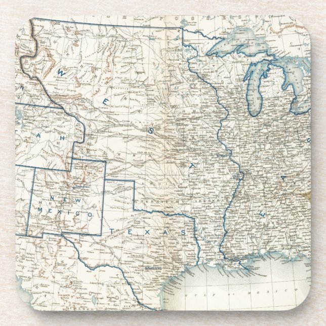 USA Dez. 1860 Getränkeuntersetzer (Vorderseite)