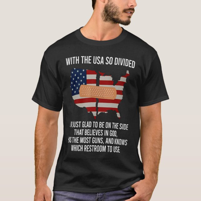 USA Die geteilten Staaten der Verarmung T-Shirt (Vorderseite)