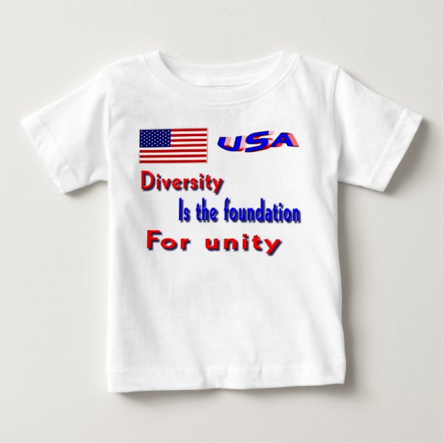 USA DIVERSITY T - SHIRT (Vorderseite)