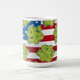 USA Dollar Kaffeetasse