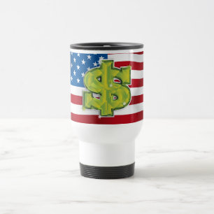 USA Dollar Reisebecher