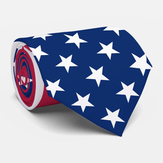 USA Drapeau Patriotique étoiles et rayures Cravate (Roulé)