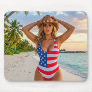 USA Dream Girl 1 Mousepad