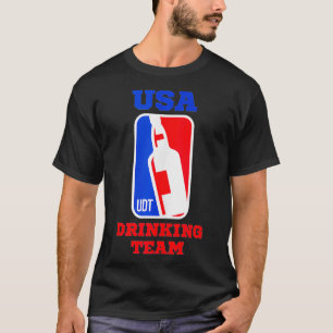 USA Drink Team Funny Party Beer Game Gift T-Shirt