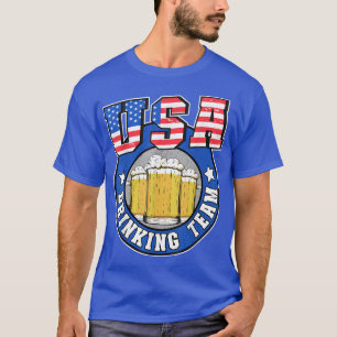 USA Drinking Team US amerikanische Flagge 4. Juli T-Shirt