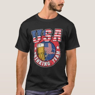 USA Drinking Team US amerikanische Flagge 4. Juli  T-Shirt