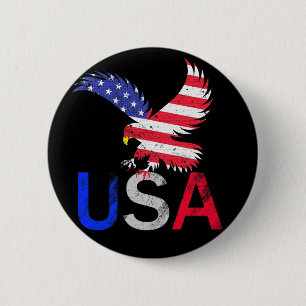 USA Eagle Button