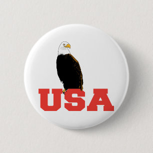 USA Eagle Button