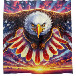 USA Eagle Duschvorhang