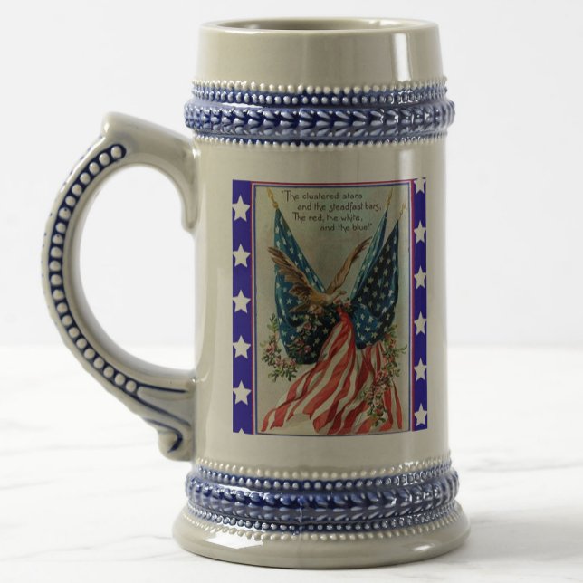 USA Eagle Fourth of July Patriotic Flag Bierglas (Von Creator hochgeladen)