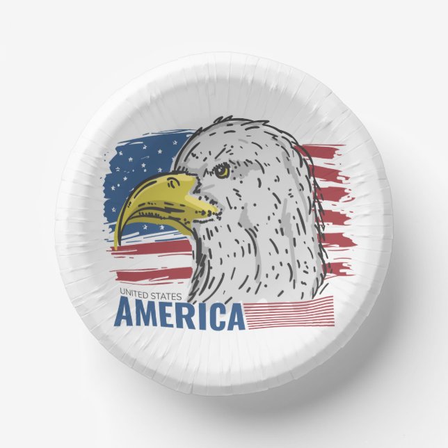 USA Eagle Pappteller (Vorderseite)