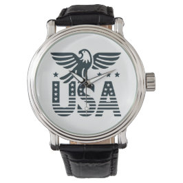 USA Eagle Patriotic Design - US Flagge Style Armbanduhr