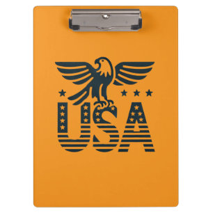 USA Eagle Patriotic Design - US Flagge Style Klemmbrett