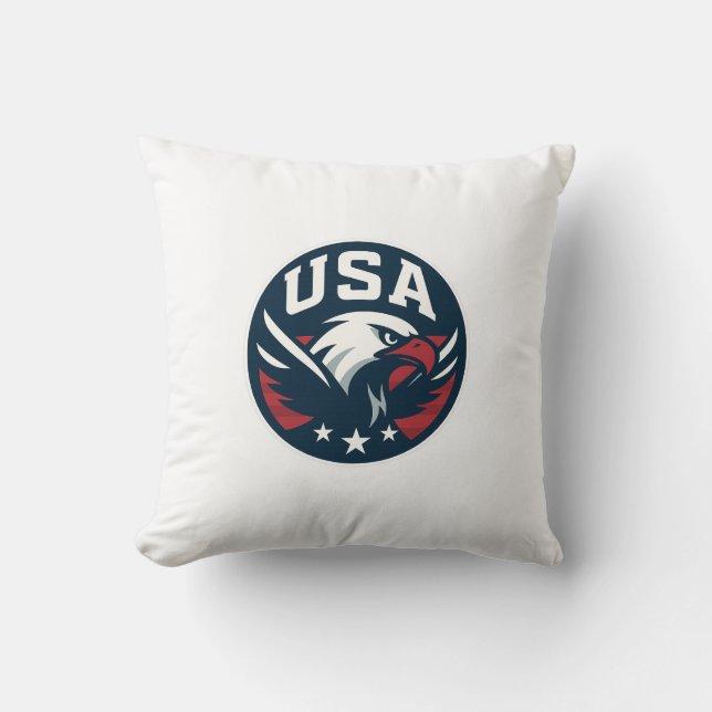 USA Eagle Roundel — Aggressives Sportsymbol Kissen (Vorderseite)