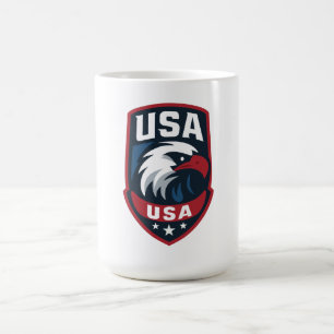 USA Eagle Sports Wappen Kaffeetasse