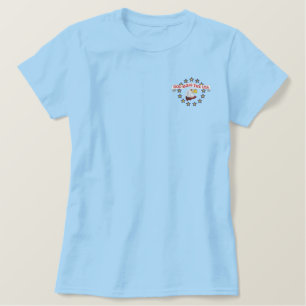 USA Eagle Star Circle Besticktes T-Shirt