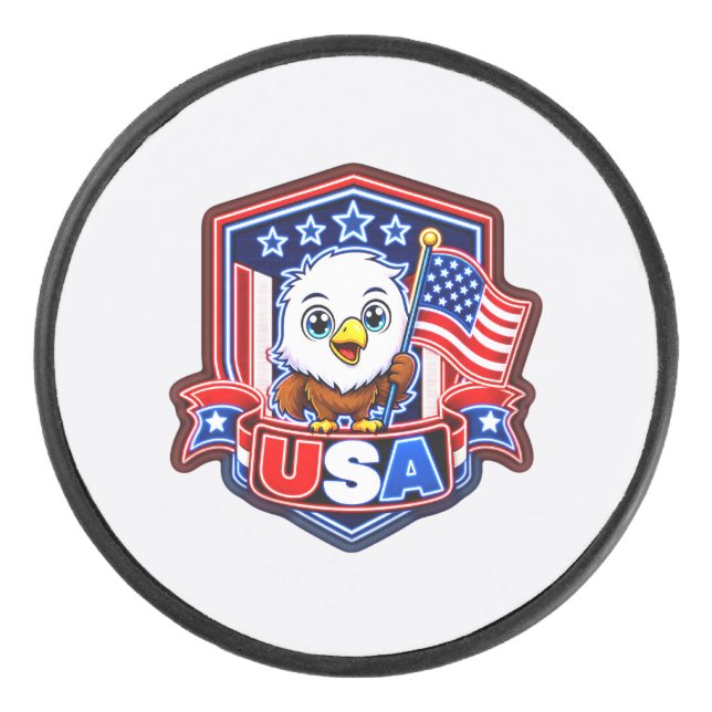 USA EISHOCKEY PUCK (Vorderseite)