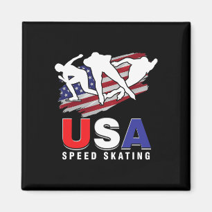 Usa Eislaufen Schlittschuh Schlittschuhläufer Gesc Magnet