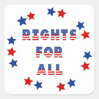 USA Elections Party Collection Quadratischer Aufkleber