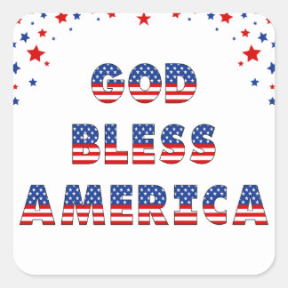 USA Elections Party Collection Quadratischer Aufkleber