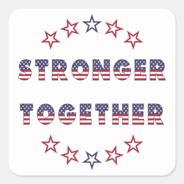 USA Elections Party Collection Quadratischer Aufkleber (Vorderseite)