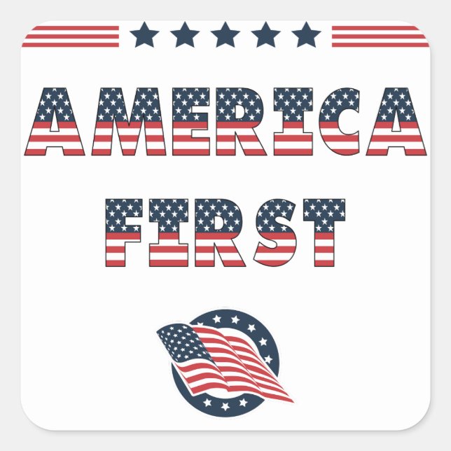 USA Elections Party Collection Quadratischer Aufkleber (Vorderseite)