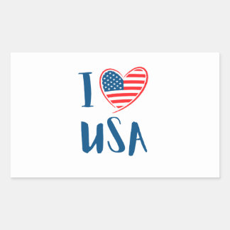 USA Elections Party Collection Rechteckiger Aufkleber