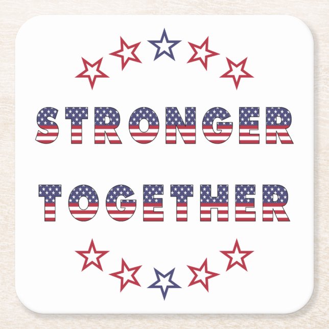 USA Elections Party Collection Rechteckiger Pappuntersetzer (Vorderseite)