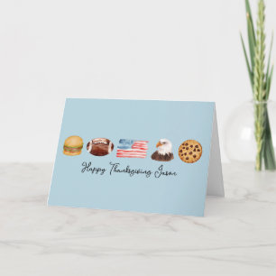 USA Erntedank, Personalisiert American Birthday Karte