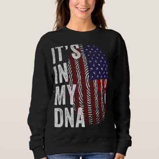 USA Es ist in meiner DNA Niedlich American Fingerp Sweatshirt