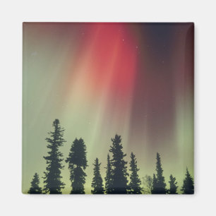 USA, Fairbanks area, Central Alaska, Aurora Magnet