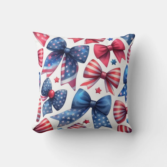 USA Field Day Bows Kissen (Vorderseite)