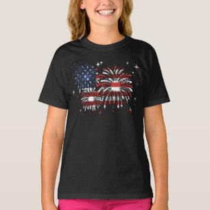 USA Fireworks Independence Day T - Shirt