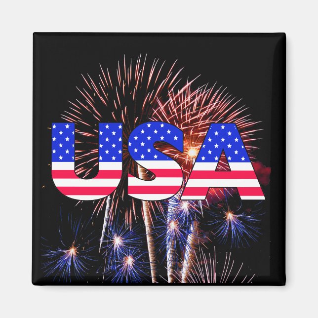 USA Fireworks Magnet (Vorne)