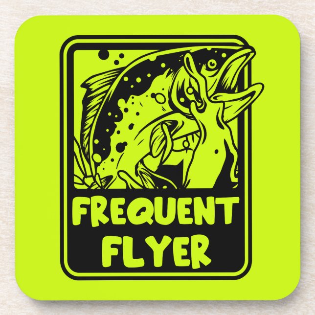 USA Fischen Getränkeuntersetzer (Vorderseite)
