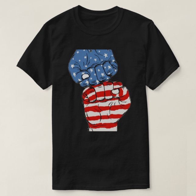 USA Fists T - Shirt (Design vorne)
