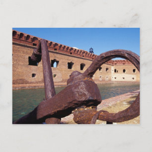 USA, FL, Florida Keys, Fort Jefferson, 1846, Postkarte