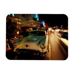 USA, FL, Miami, South Beach bei Nacht. 2 Magnet