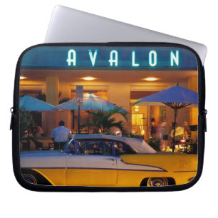 USA, FL, Miami, South Beach bei Nacht. Laptopschutzhülle